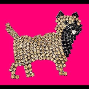 Adorable Cairn Terrier Dog Pin / Canine Brooch